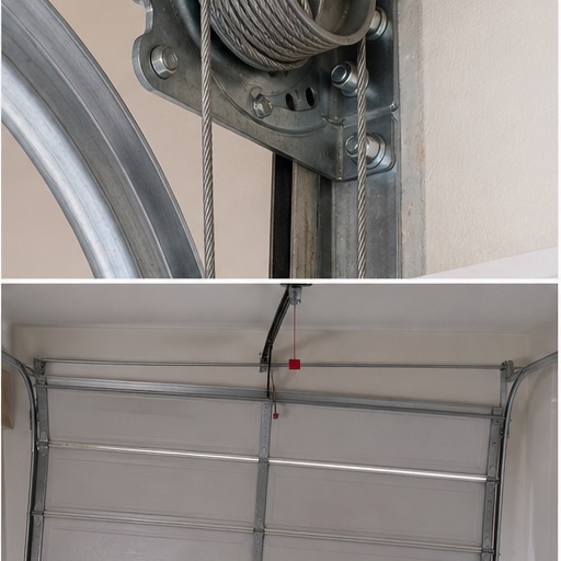 Closed residential garage door