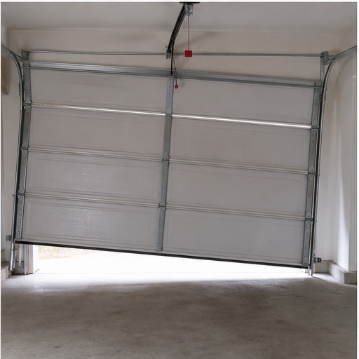 Garage door spring repair detail